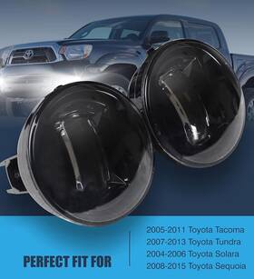 Zinfl003 Zaposts 2 Led Fog Lights For Tacoma 05-11/ Solara 04-06/sequoia 08-15/tundra 07-13 Pair