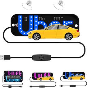 Zaytondtj 717326255785 Led Light Sign For Car Taxi Windshield Blue