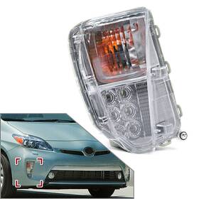 Zdl-kabusikikaisya1989usa 750000218010 Led Front Fog Lamp Right Side Abs For Toyota Prius 2012 2013 2014 2015 Us