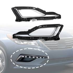Zxmt Cp-om-0583 For 2015-2017 Hyundai Sonata Front Fog Light Lamp Cover Bezel Trim Left And Right