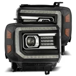 Alpharex Luxx-series Led Projector Headlights Black Fits 2014-2018 Gmc Sierra. Fixed Price $669.76.