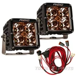 Rigid Industries Radiance Pod Xl 4" Led Lights Pair (amber Backlight) W/harness. Fixed Price $489.99.