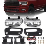 For Dodge Ram 2500 3500 19-24 Led Fog Light Bezel Bracket Wiring Switch Kit Assy. Fixed Price $81.18.