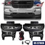 For 2016 -2018 Gmc Sierra 1500 Led Fog Lights Front Bumper Driving Lamp W/wiring. Fixed Price $80.81.