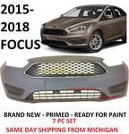 2015 2016 2017 2018 Ford Focus Front Bumper Cover Complete Grill Lower Upper. Fixed Price $168.30.