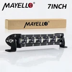 7INCH Slim Led Work Light Bar Single Row Spot Flood Offroad Driving Atv 4WD Suv. Fixed Price $13.89.