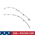 New Pair L+r Front Bumper Chrome Molding Trim For 08-12 Mercedes Benz C300 C350. Fixed Price $34.86.