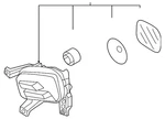 Genuine Kia Fog Lamp Assembly 92202-P1100. Fixed Price $343.22.