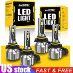 Auxito Combo 4 9005 + 9006 Led Headlight Kit Bulbs High Low Beam White 80000LM. Fixed Price $34.19.