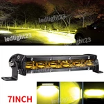 7 Pulgadas 20000LM Barra De Luz Luces Led Combo Flujo Puntual Offroad. Fixed Price $14.33.