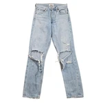 Agolde Pinch Waist Jeans Womens 25 Light Wash Distressed Button Fly Denim. Fixed Price $84.99.