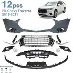 Front Bumper Cover Assembly Kit Grille Set For 2018-2021 Chevy Traverse 84088059. Fixed Price $335.99.