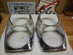 Mercedes/bosch W108 Lh & Rh 5.75" Stainless Headlamp Bezels, Usa Spec, Good Used. Fixed Price $180.00.