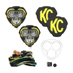 Kc Hilites Flex Era 3 Led Fog Driving Lights Pair Kit Combo, Harness & Covers. Fixed Price $499.99.