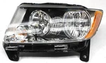 Oem Left Driver Side Halogen Headlamp For Jeep Grand Cherokee 68170683AA Black. Fixed Price $105.00.