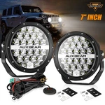 Auxbeam 2PCS 7"INCH Round Spot Pods Offroad Led Driving Work Lights+wiring. Fixed Price $144.49.