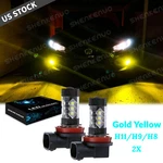 For Honda Civic 2006-2019 Led Golden Yellow H8 H11 Fog Driving Light Bulbs 3000K. Fixed Price $12.30.