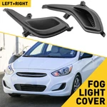 For 2012-2017 Hyundai Accent HY1039111 HY1038111 Bumper Fog Light Covers BLACK-2. Fixed Price $18.99.
