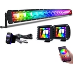 Lpteso Rgbw 52INCH 300W Curved Led Bar With Halo Ring Chasing Light.... Fixed Price $263.41.