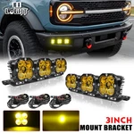 2021 2022 23 24 Ford Bronco Led Amber Laser Fog Light +bumper Mount Bracket. Fixed Price $298.99.