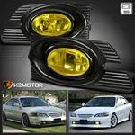 Fits 2001-2002 Honda Accord 4DR Yellow Bumper Fog Lights Lamp+switch+wiring. Fixed Price $47.38.