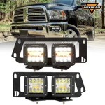 Auxbeam 4X Led Fog Light Pods+bumper Bracket For 2010-2017 Dodge Ram 2500/3500. Fixed Price $119.99.