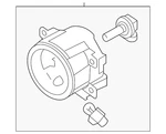 Genuine Mitsubishi Fog Lamp Assembly 26120W010P. Fixed Price $188.86.