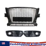 RSQ5 Style Front Bumper Grille Honeycomb Gloss Black For Audi 2009-2012. Fixed Price $189.99.