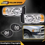 Fit For 02-05 Dodge Ram 1500 2500 3500 Amber Corner Headlights+bumper Fog Lamps. Fixed Price $101.39.