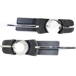 Fog Light Trim Set For 2008-2012 Chevy Malibu Left & Right Black And Chrome 2PC. Fixed Price $98.70.