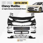 Front Bumper Cover Assembly For 2016-2018 Chevrolet Malibu Grille Shutter. Fixed Price $295.00.