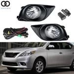 Pair Of Fog Lights Lamps W/cover Wiring+switch Kits For 2012-2014 Nissan Versa. Fixed Price $21.25.