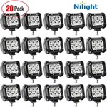Nilight 20PCS 18W Led Bar Spot Fog Driving Lights Off-road Lamps For Atv. Fixed Price $179.99.