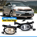 Fog Light Assembly Clear Set For 06-08 Honda Civic 2DOOR Coupe Wiring Kit Switch. Fixed Price $47.99.
