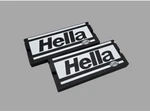Black Bmw Hella Style Fog Light Covers Rally Caps Fits E30 E28 E24 Rare. Fixed Price $34.99.
