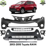 Front Bumper Cover Primed Plastic & Fog Lights Kit For 2013-2015 Toyota RAV4. Fixed Price $369.77.
