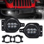 4 Inch Round Sport Led Fog Lights Compatible With 2018-2021 Jeep Wrangler Jl .... Fixed Price $109.69.