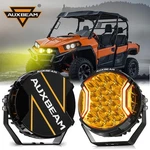 2X Auxbeam 7" 26800LM Led Pods Driving Lights Side Amber Drl +cover For Cam-am. Fixed Price $237.99.