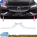 2X Front Fog Lampshade Decoration Strip Cover Fit For Volvo S60 V60 2018-2022. Fixed Price $23.99.