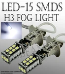 X2 H3 6000K Xenon Super White 15 Smds Led Upgrade Fit Fog Light Bulbs Lamp Z637. Fixed Price $9.99.