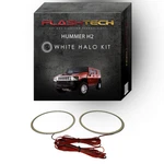 White Angel Eye Led Halo Ring Kit For 2003-2009 Hummer H2 Headlights. Fixed Price $90.30.