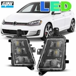 Fog Lights For 2014-2017 Vw Volkswagen Golf Gti Led Bumper Lamp Clear Lens Pair. Fixed Price $71.99.
