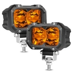 2PCS 4" Amber Led Fog Pods 80W Yellow Spot Driving Off-road Light For Trucks Atv. Fixed Price $56.97.