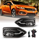 Fog Lights For 2014-2015 Honda Civic 2DR Coupe Clear Bumper Lamps Replacement. Fixed Price $78.99.