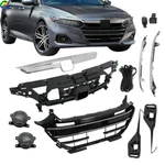 For Honda Accord 2021-2023 Abs Front Grill W/chrome Trim Covers+fog Lights Set. Fixed Price $141.26.