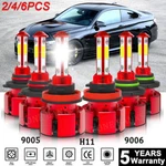 4-SIDE H4 9005 9006 H11 H13 9007 Led Headlight Bulbs Kit 6500K White Hi/low Beam. Fixed Price $17.99.