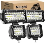 Nilight 4INCH Triple Row Led Pods 60W Flood Spot Combo 2PCS 6.5. Fixed Price $49.99.