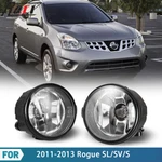 Fit For 11-13 Nissan Rogue Pair Fog Lights Factory Bumper Replacement Clear Lens. Fixed Price $26.99.