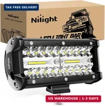 Nilight Led Pods 6.5 Inch 120W Flood Spot Combo Off Road Driving Fog Bar. Fixed Price $28.38.