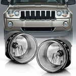 Fog Lights W/bulbs Fit For 05-2010 Jeep Grand Cherokee Commander Durango Dakota. Fixed Price $31.99.